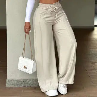 ✨【S-2XL】Nuevos pantalones de tiro alto y pernera ancha para 2026: un corte elegante que favorece la figura.