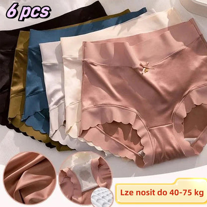 💫🌟🩲Set od 6 komada ženske donje rublje - Izrađeno od hladne svile, bezšavno, antibakterijsko i izuzetno udobno. Savršen izbor za cijeli dan! (Za veličine 40-75 kg)