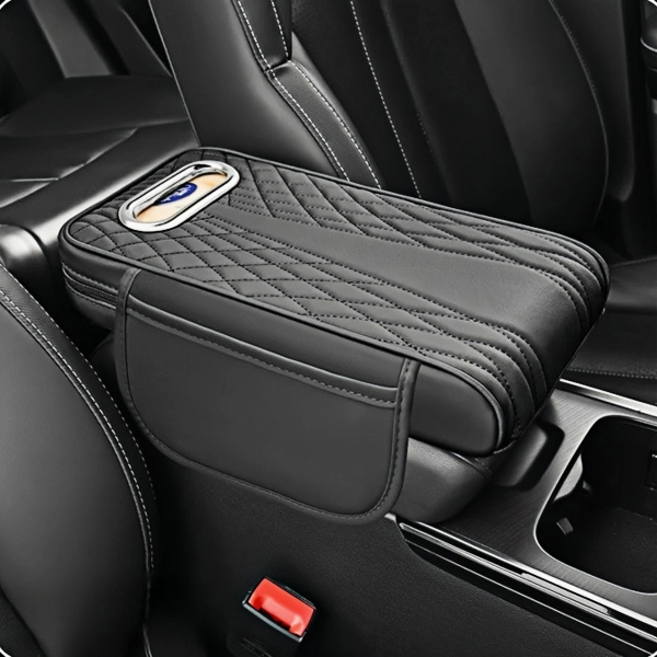 🚗Multifunkční loketní opěrka do auta z pravé kůže 3 v 1