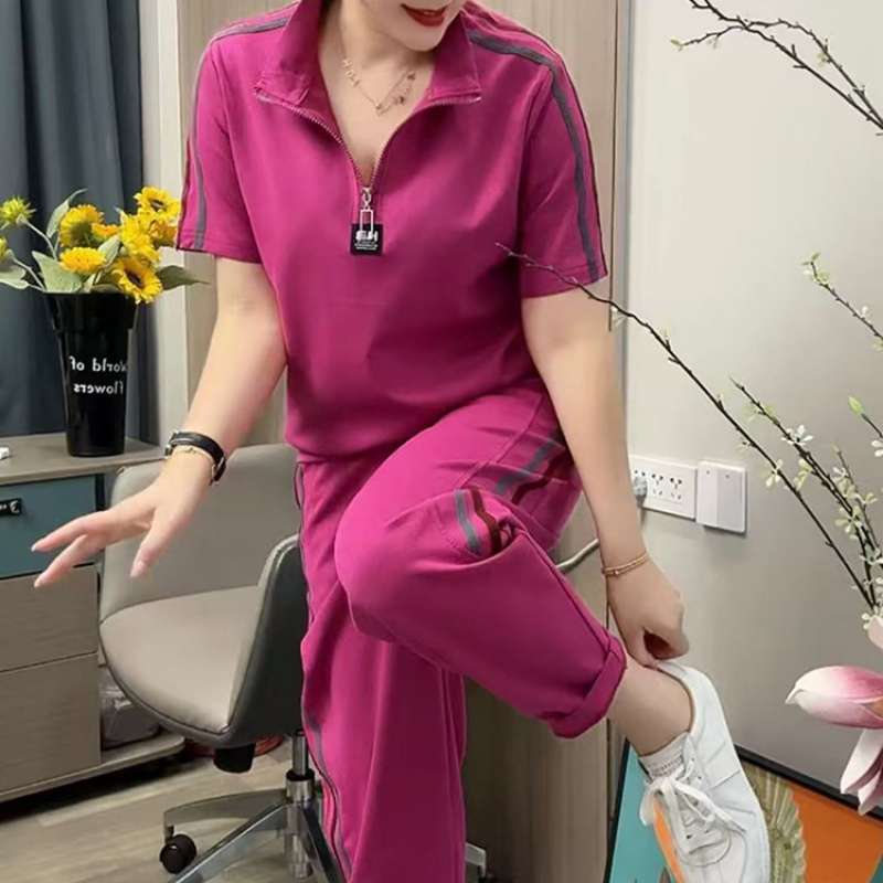 🔥👚【M-4XL】stiluri noi de vară 2025Costume sport la modă pentru femei, mărimi mari
