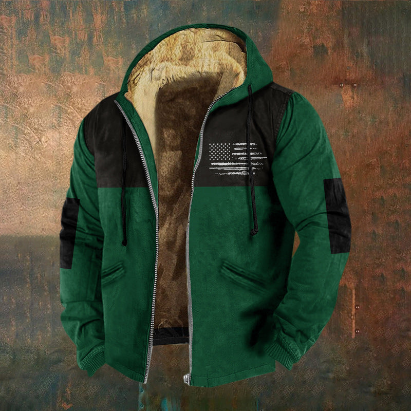 👨‍💻🧥✨【S-5XL】🔥Nova muška modna retro majica s kapuljačom, patentnim zatvaračem i 3D digitalnim tiskom