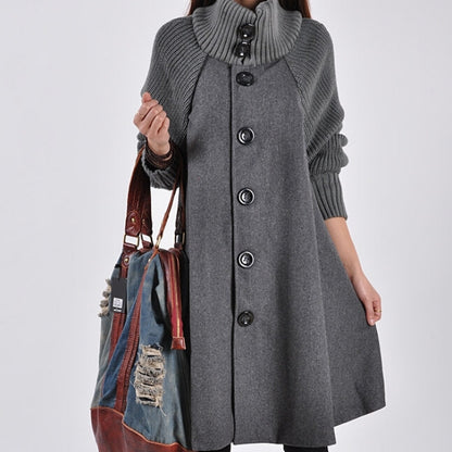 👗[43 % popust🔥🔥]【M-5XL】Nov ležerni volnen plašč srednje dolžine