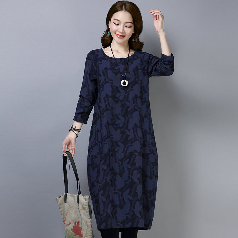 🌈🍃【S-5XL】2025 noua colecție de primăvară rochie elegantă vintage din bumbac de înaltă calitate