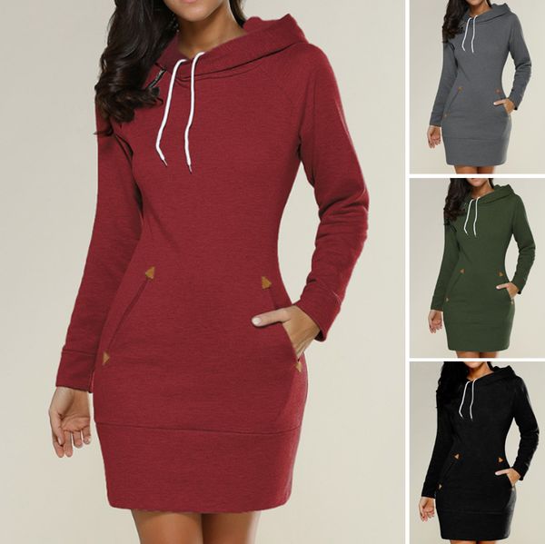 🔥🔥💥【S-5XL】Nova jesenska ženska suknja s kapuljačom dugih rukava 2025
