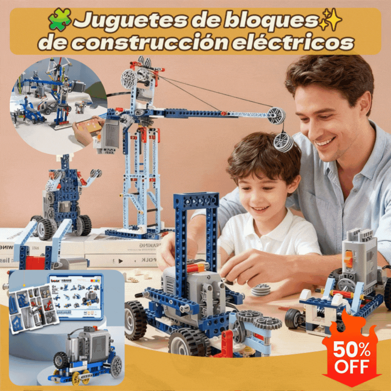 🔥【30% OFF】🔥【312 piezas/396 piezas】Juguete de bloques de construcción eléctricos