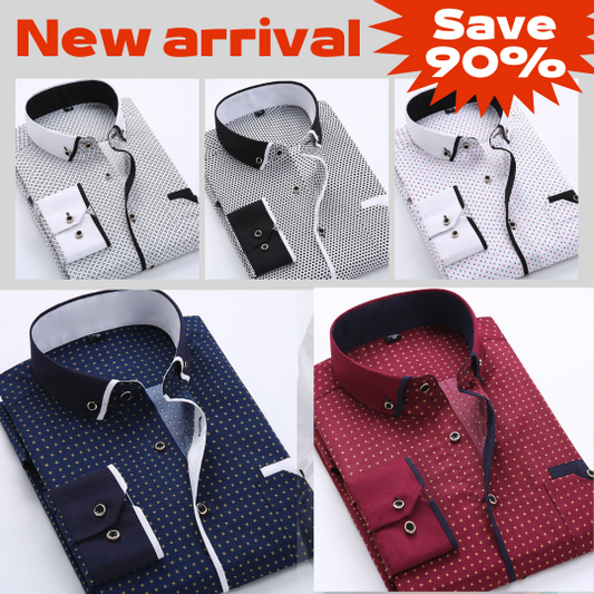 🔥👔【S-5XL】🔥 Męska koszula z długim rękawem i nadrukiem