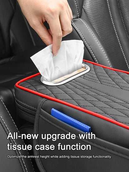 🚗Multifunkční loketní opěrka do auta z pravé kůže 3 v 1