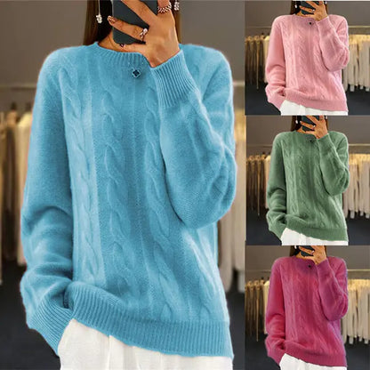 🔥✨【Jesienny nowy styl】【S-2XL】2026 Jednolity kolor Wysokiej jakości miękki i wygodny wełniany sweter