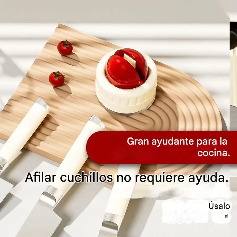 🔥Compra 1 y llévate 1 gratis🔥🔪✨Afilador con ventosa | Afilado estable y rápido 🔪✨
