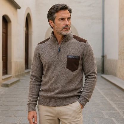 ❤️‍🔥【M-3XL】Jersey informal con cremallera para hombre, colección otoño/invierno