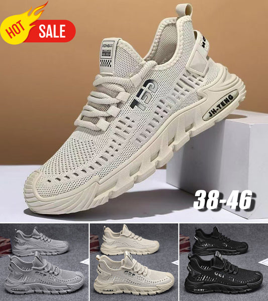 💥【Omezené množství】💥 Pánská módní volnočasová obuv (velikosti 38-46), prodyšná a pohodlná, měkká podrážka, vynikající nošení.