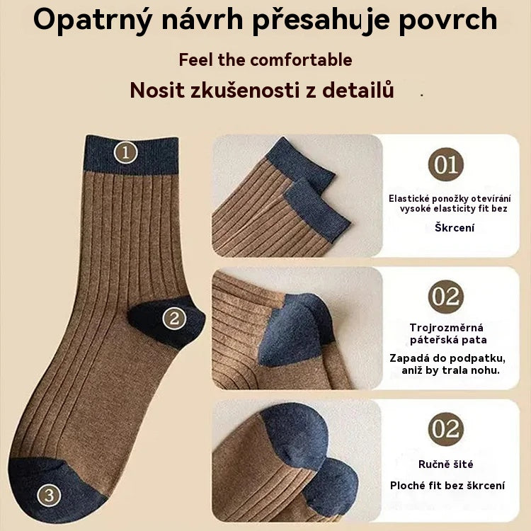 ❤️【1 sada za 10 páry】💥🧦Pánské hřejivé a zápach odpuzující ponožky - odvádějí pot a jsou prodyšné, udržují nohy v suchu a pohodlí