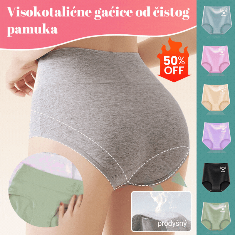 💖 Posljednji dan – 50 % popusta 【Kupi 3, dobiješ 3 gratis】Hlače za podizanje stražnjice s visokim strukom od visokokvalitetnog pamuka ✨️ (45-95 kg)
