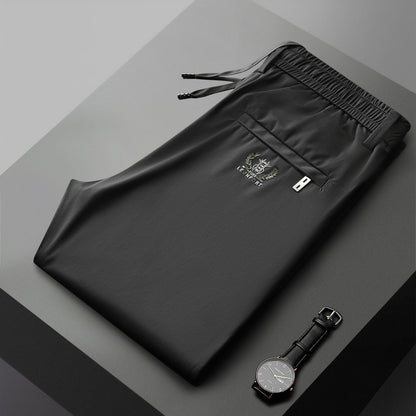【40-115kg】🔥Pantaloni noi de mătase elastică din gheață pentru primăvară și vară 2025