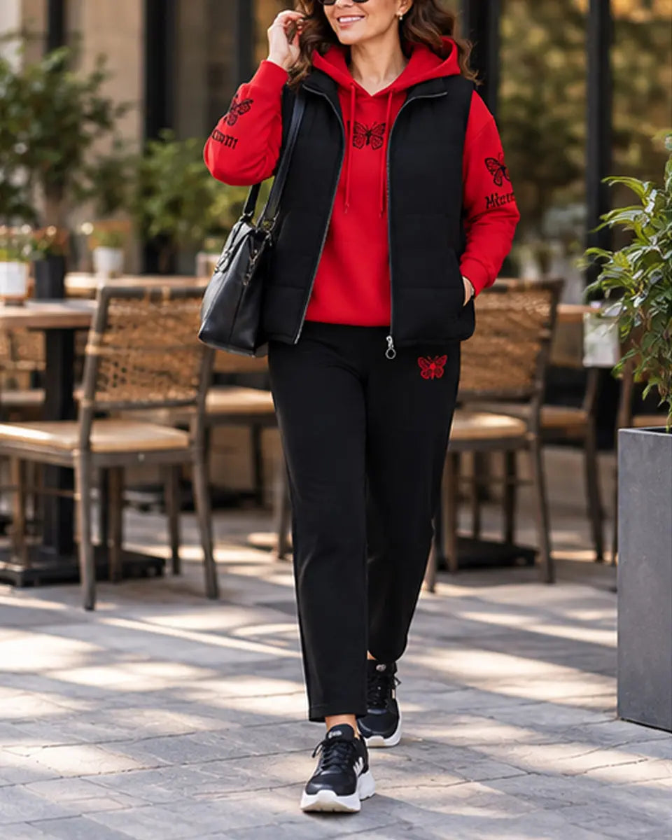 Novi trodijelni casual set iz 2026. (prsluk + top + hlače)