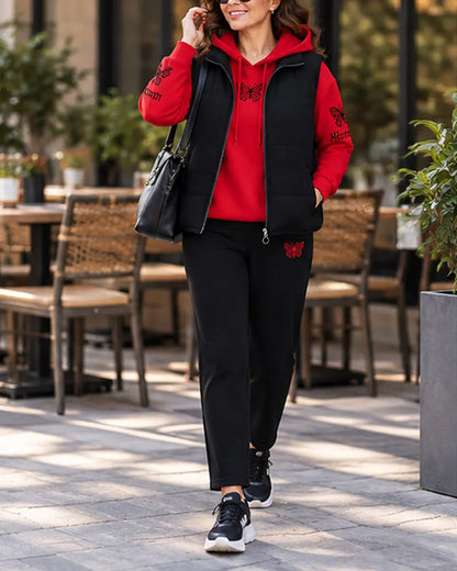 Novi trodijelni casual set iz 2026. (prsluk + top + hlače)