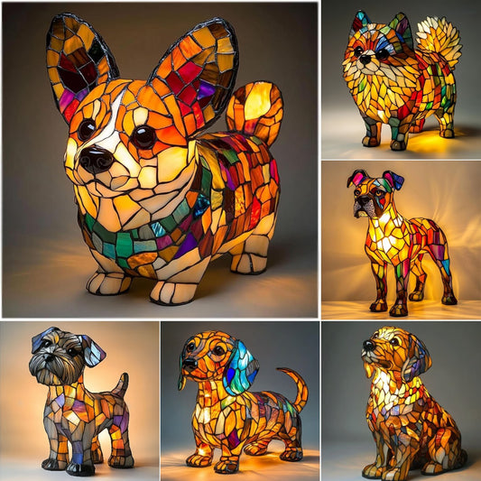 🐕🐕Lumină de noapte cu LED-uri pentru statui de animale