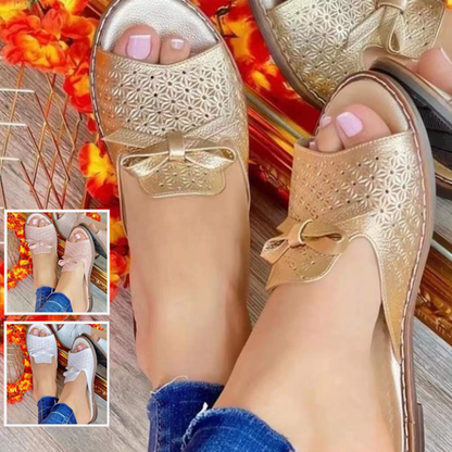 🔥👡[36~43] Letnie, wygodne, oddychające sandały z kokardką w nowym stylu
