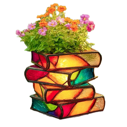 💐🔥💐🔥Nowa prosta, ozdobna doniczka w kształcie książki wykonana z żywicy