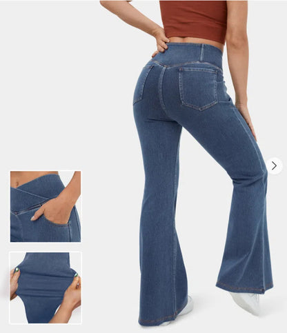 👖【XS-4XL】Traperice visokog struka, uskog kroja i zvonastog kroja koje podižu bokove