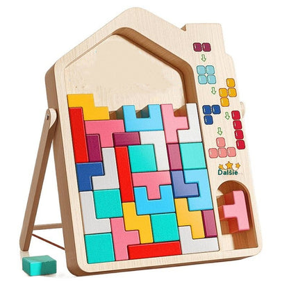 🔥🌈【Ograniczona czasowo zniżka 50%】Tetris – edukacyjna układanka dla dzieci z klockami