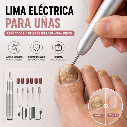 💅👍Lima de uñas eléctrica portátil con forma de bolígrafo, ideal para el cuidado diario de las uñas y la eliminación de cutículas.