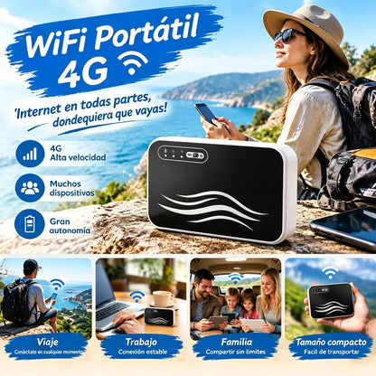 🌍🛜 Wi-Fi portátil global —sin necesidad de visado—: acceso a internet en cualquier momento y lugar.