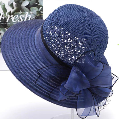 👒Nuevo sombrero de playa elegante y a la moda para mujer con protección solar.