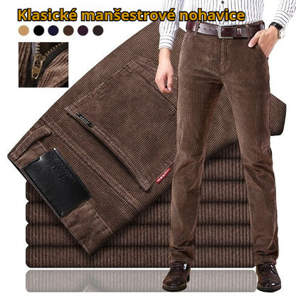 🏆 Najpredávanejšie 【-43% zľava 🔥🔥】Pánske menčestrové nohavice klasického strihu