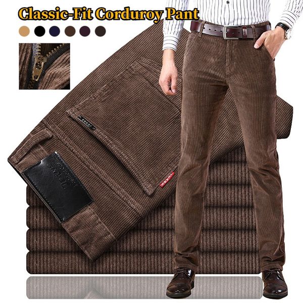 🏆 Najbolje prodajana 【-42% popusta 🔥🔥】Moške žametne hlače klasičnega kroja