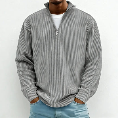【S-5XL】Nuevo polo de cuello alto sencillo de color liso para hombre, colección 2026