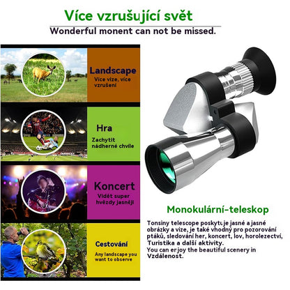 🔭🔥Mini monokularowy teleskop do telefonu - przenośny monokularowy teleskop do podróży i obserwacji
