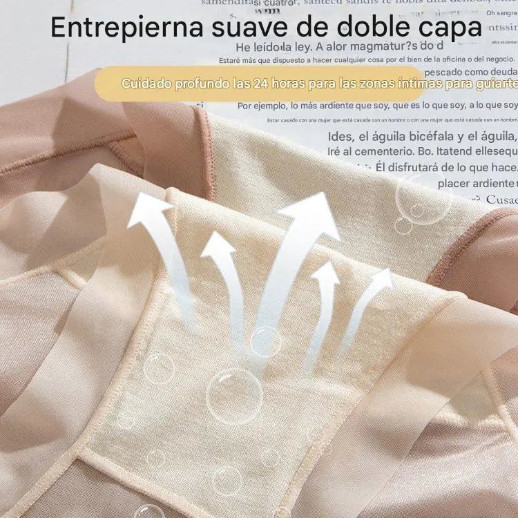 🩲🔥Promoción de lanzamiento 【6 unidades】Bragas de mujer de seda helada de cintura alta