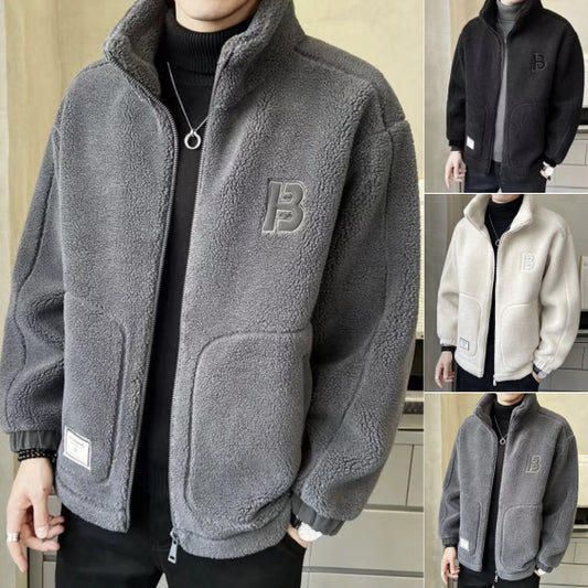 🔥🔥【L-6XL】Zimska flis jakna, bombažna jakna, ojačana bombažna jakna iz jagnječje volne, topla jakna
