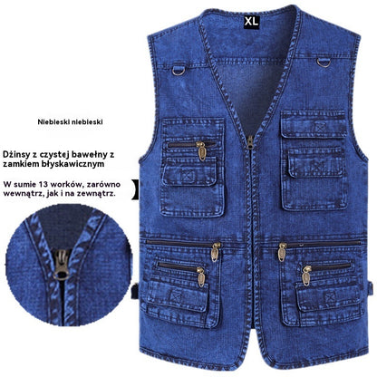 🔥 Nowa kolekcja -50% | Męskie jeansy z wieloma kieszeniami 【XL–7XL】 – Wytrzymałe, oddychające i wygodne