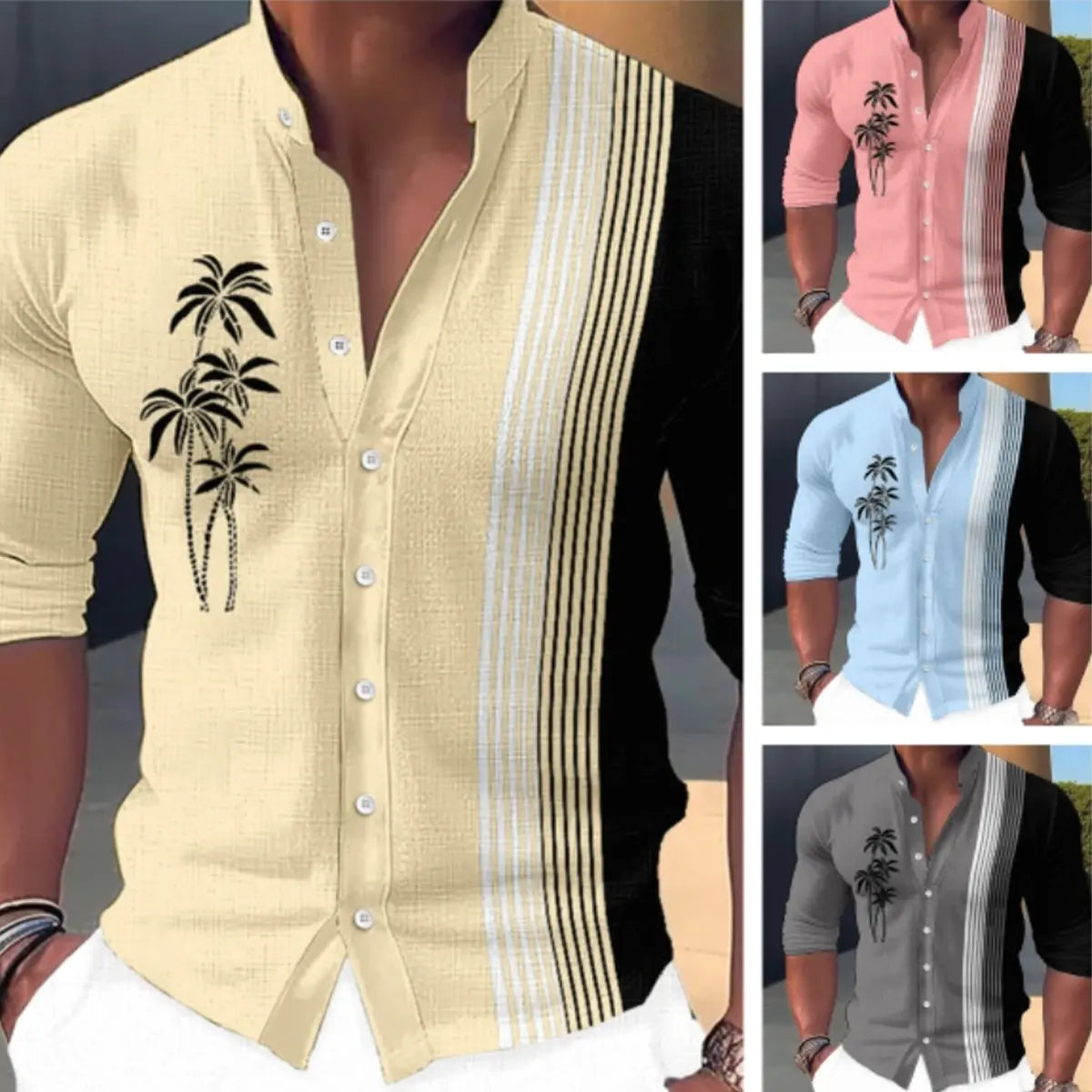 💥🔥【S-6XL】🎯Camisa informal de hombre para vacaciones en la playa: elegante, cómoda y versátil.