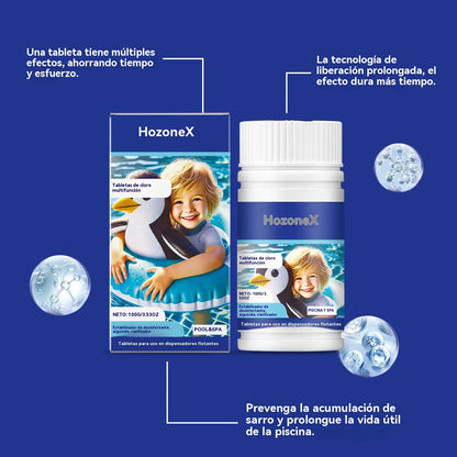 🔥Compre 1 y obtenga 1 gratis（2 botella）Pastillas efervescentes para la limpieza de piscinas