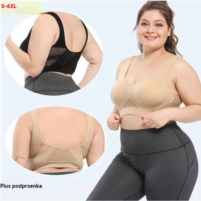 【 🔥VÝPREDAJ NA KONIEC SEZÓNY】😍【Balení 3 kusů】Bezešvá podprsenka pro plné velikosti ❤️ Prodyšná a chladivá【40–120KG】