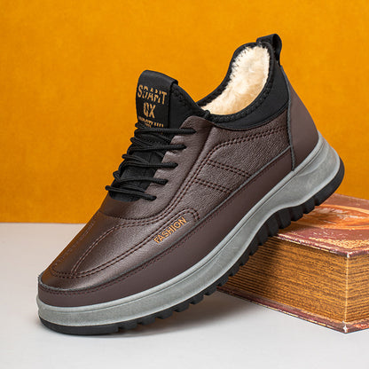 ⛄🔥【39-45】2025 Muške zimske ležerne sportske cipele, prava koža, vodootporne, mekani potplat i baršun, nove