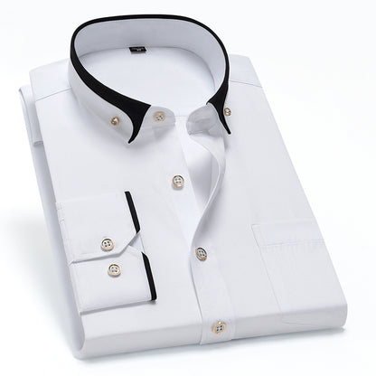 【S-4XL】👕Nowa oddychająca biznesowa koszula męska casual
