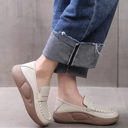 🔥【35-40】2025 noi sandale casual de damă, cu talpă groasă, din piele moale