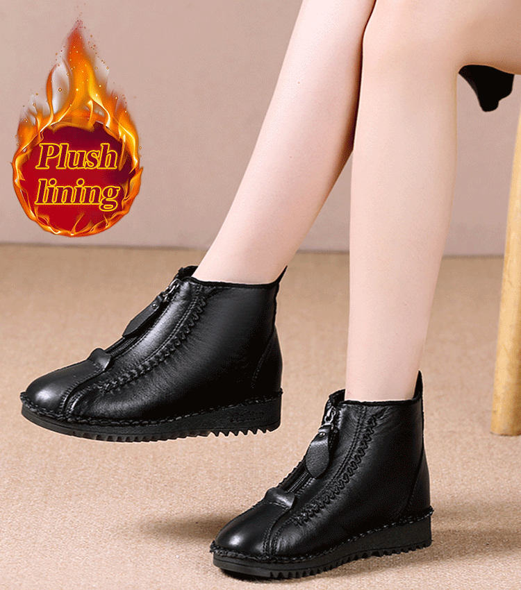 🔥【Vremenski ograničena ponuda】🔥【Veličine 35-42】Ženske čizme za jesen/zimu, mekani potplat s patentnim zatvaračem, elegantne i udobne