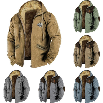 🔥💥【M-5XL】Pánska Mikina s Kapucňou 2025 – Jesenná a Zimná Móda, Spevnenie, Teplá a Pohodlná do Chladu