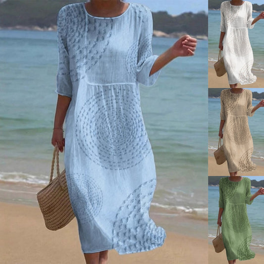 👗 ¡Último día con un 50 % de descuento 【XS-4XL】Elegante vestido casual de verano: transpirable, cómodo, versátil y favorecedor.