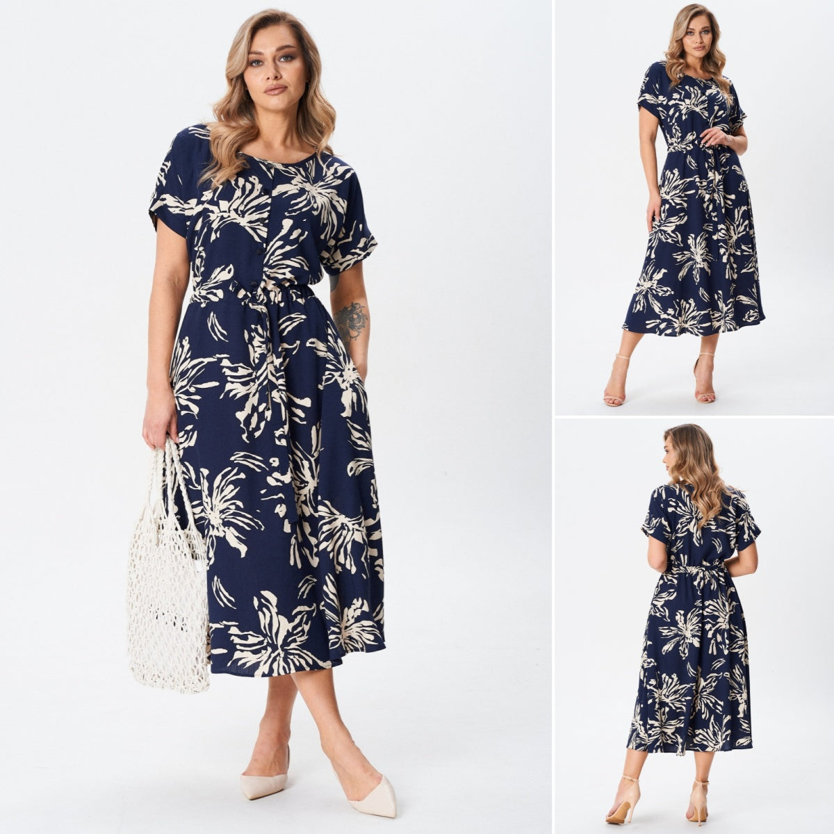 [S-5XL]Rochie lejeră din bumbac, mărimi mari | Confortabilă, vaporoasă, perfectă pentru vară
