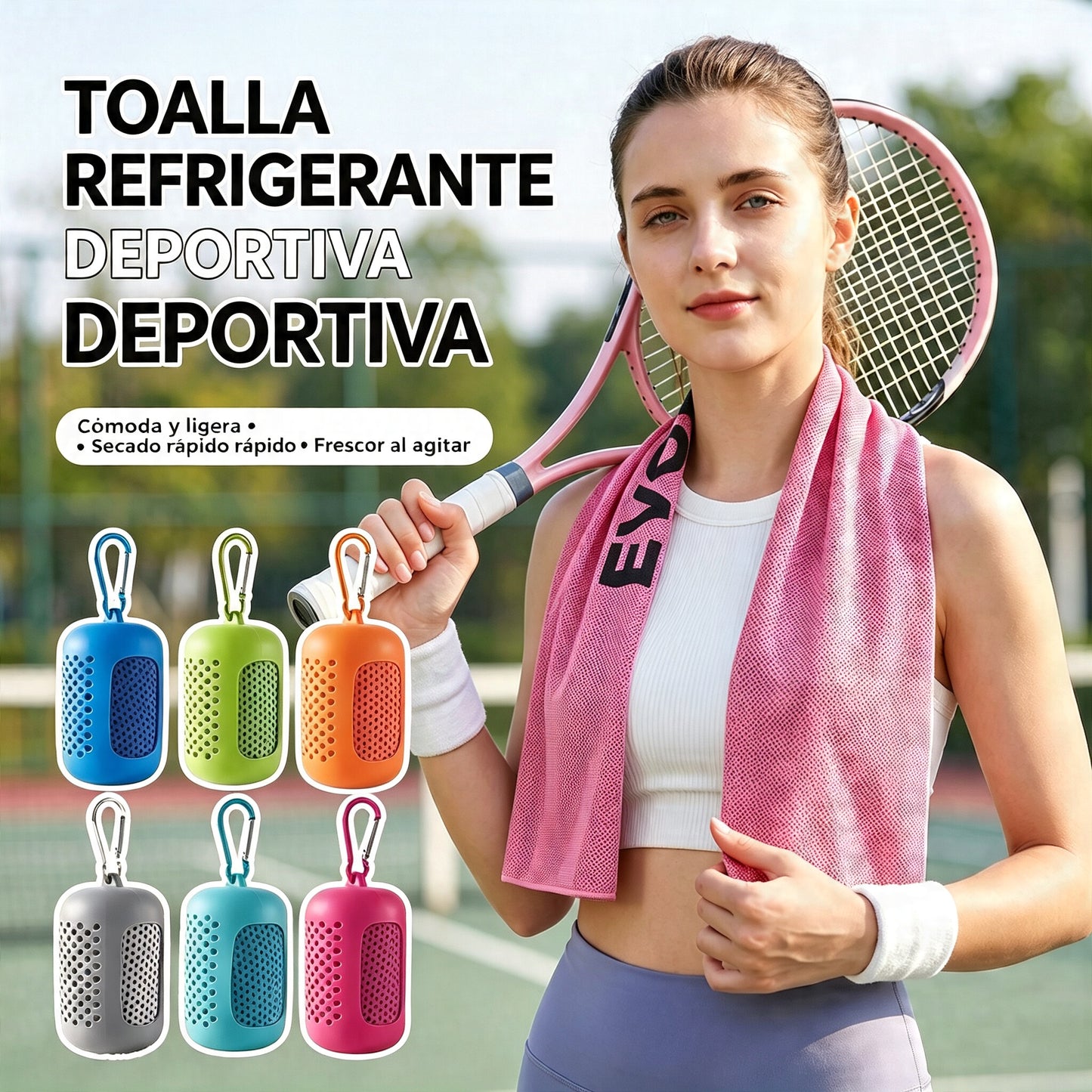 🎁 Compra 1 y llévate 1 gratis: 2 unidades por 29€ 🧊 Toalla refrescante instantánea con estuche de silicona de regalo – frío al instante, reutilizable y lista para cualquier aventura ✨