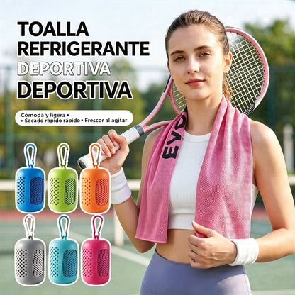 🎁 Compra 1 y llévate 1 gratis: 2 unidades por 29€ 🧊 Toalla refrescante instantánea con estuche de silicona de regalo – frío al instante, reutilizable y lista para cualquier aventura ✨