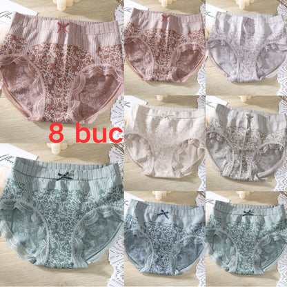✨🔥【Compre 4 y obtenga 4 gratis】🔥Ropa interior antibacteriana que absorbe la humedad de cintura alta para mujer