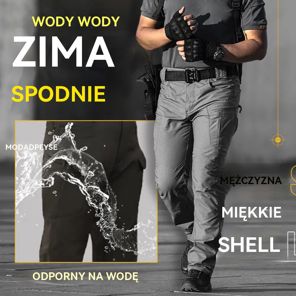 🔥【S–4XL】Pánské outdoorové zesílené podzimní a zimní kalhoty, taktické kalhoty - teplé, s fleecovou podšívkou, nepromokavé a větruodolné