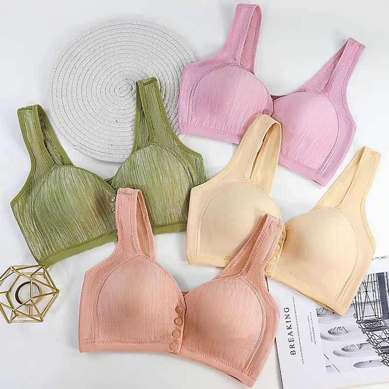 😍【Vremenski ograničena ponuda】👙【3 komada】【45-85 kg】Ženski grudnjak bez žice s prednjim kopčanjem